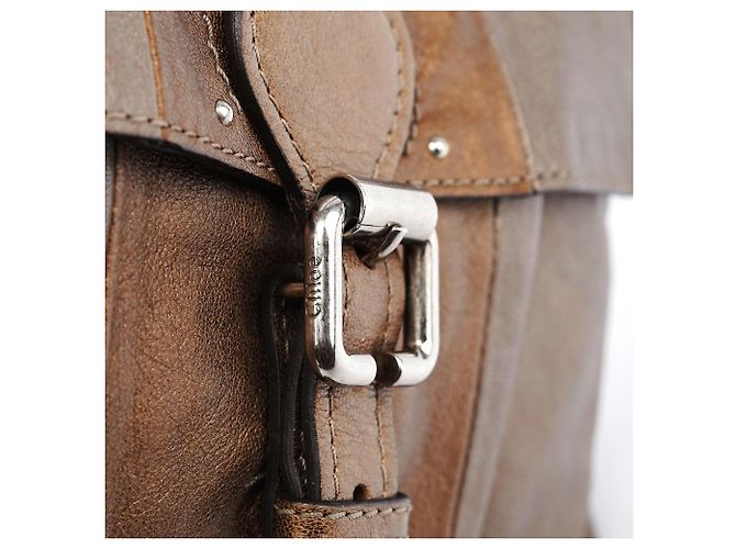 Chloé Borsa a tracolla con cintura in pelle marrone - vista 6