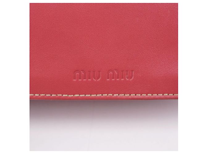 Miu Miu Borsa a spalla in vitello rosa con chiusura a rotazione - vista 12