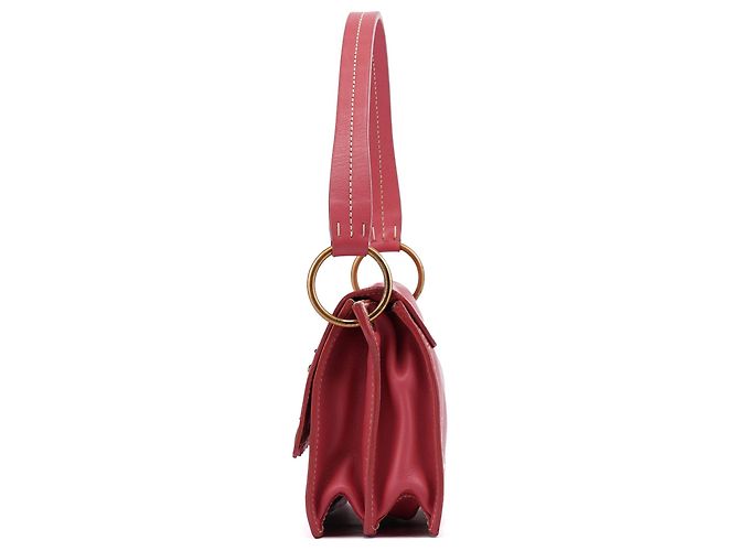 Miu Miu Borsa a spalla in vitello rosa con chiusura a rotazione - vista 2
