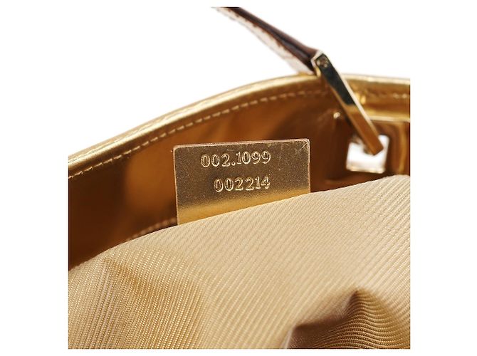 Gucci Borsa Tote Gold GG Canvas - vista 10