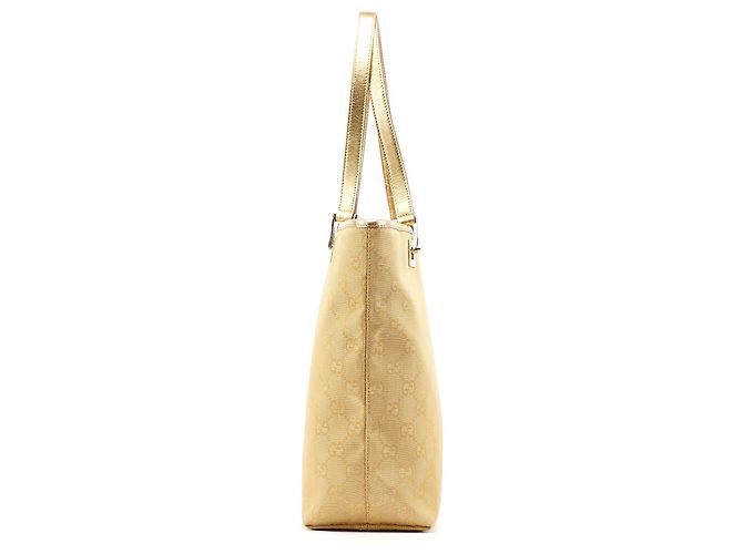 Gucci Borsa Tote Gold GG Canvas - vista 2