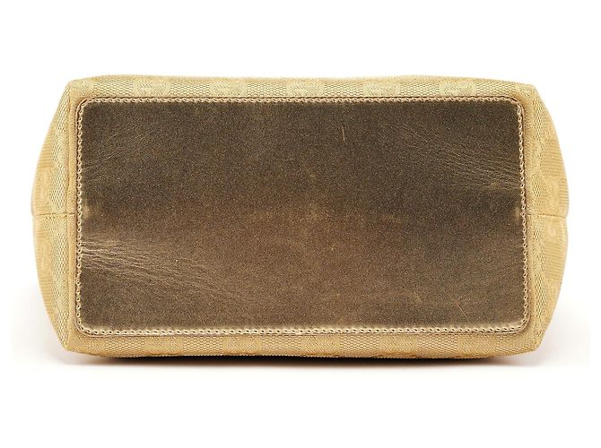 Gucci Borsa Tote Gold GG Canvas - vista 4