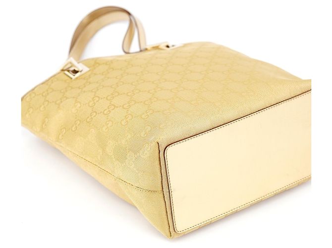 Gucci Borsa Tote Gold GG Canvas - vista 6