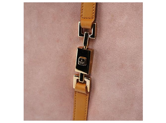 Gucci 002 1065 Borsa Tote Jackie in camoscio rosa - vista 5
