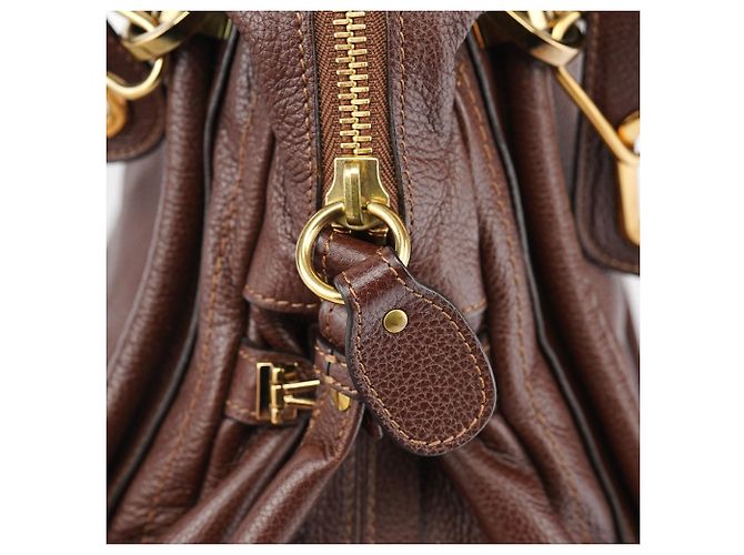 Chloé Borsa a tracolla 2-Way Paraty in pelle marrone - vista 10