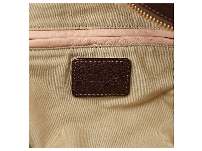 Chloé Borsa a tracolla 2-Way Paraty in pelle marrone - vista 12