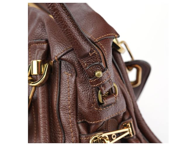 Chloé Borsa a tracolla 2-Way Paraty in pelle marrone - vista 8