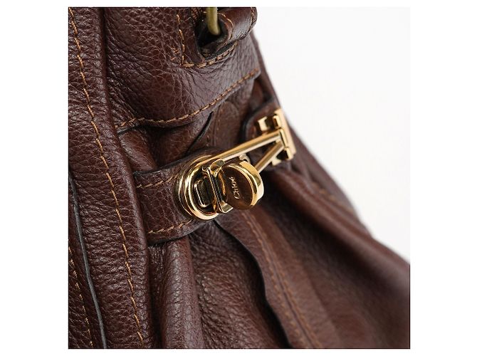 Chloé Borsa a tracolla 2-Way Paraty in pelle marrone - vista 9