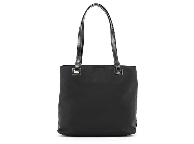 Prada Borsa Tote in Nylon Tessuto Nero - vista 3