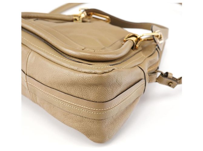 Chloé Borsa a tracolla 2-Way Paraty in pelle marrone chiaro - vista 12