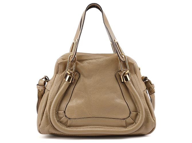 Chloé Borsa a tracolla 2-Way Paraty in pelle marrone chiaro - vista 3