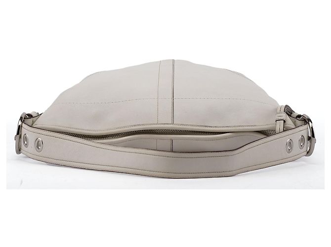 Coach Borsa a tracolla hobo a mezzaluna 8A03 in pelle bianca - vista 4