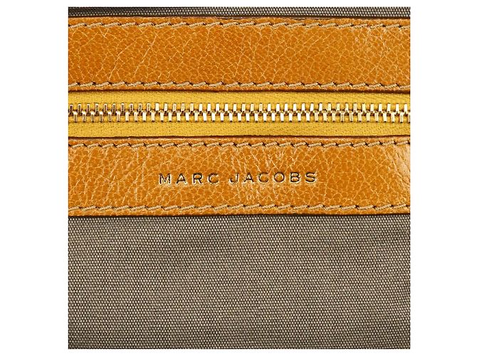Marc Jacobs Picca borsa a tracolla Little Stam in pelle beige - vista 10