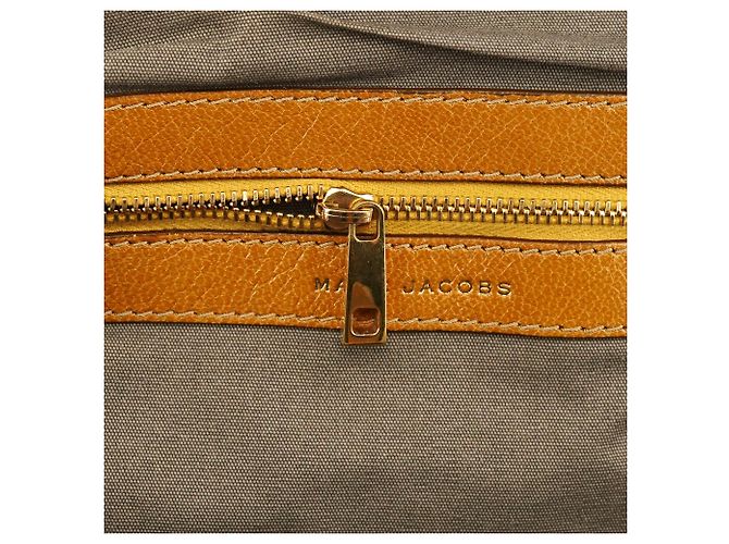 Marc Jacobs Picca borsa a tracolla Little Stam in pelle beige - vista 11