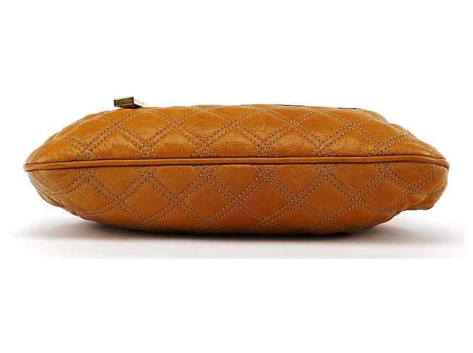 Marc Jacobs Picca borsa a tracolla Little Stam in pelle beige - vista 5