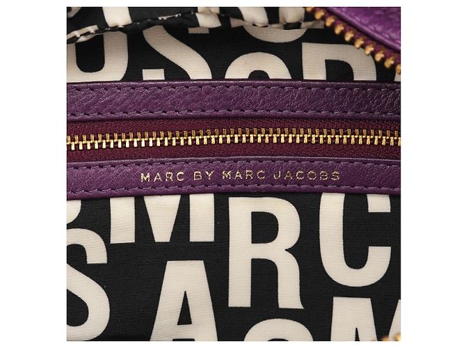 Marc by Marc Jacobs Borsa 2-Way Classic Q Baby Groovee in pelle viola - vista 10