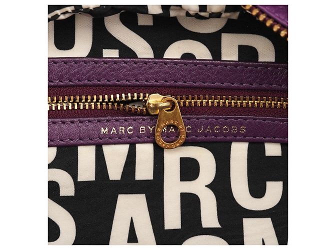 Marc by Marc Jacobs Borsa 2-Way Classic Q Baby Groovee in pelle viola - vista 11
