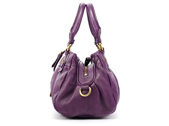 Marc by Marc Jacobs Borsa 2-Way Classic Q Baby Groovee in pelle viola - vista 2