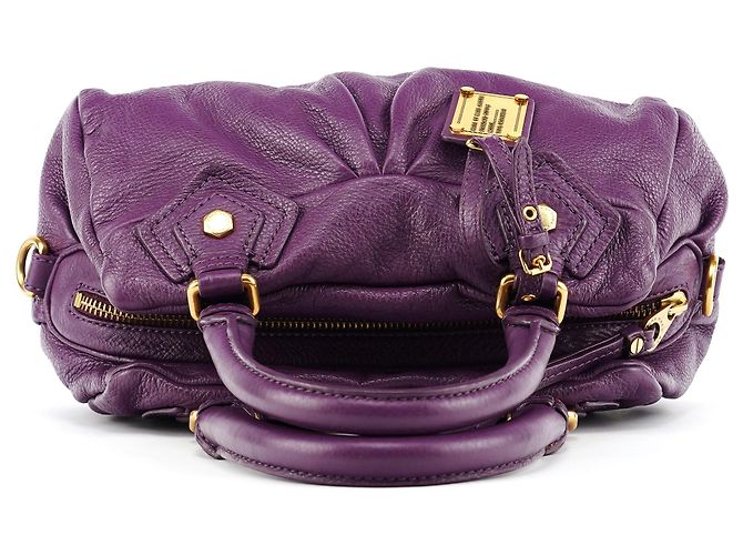 Marc by Marc Jacobs Borsa 2-Way Classic Q Baby Groovee in pelle viola - vista 4