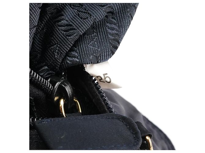 Prada Borsa Tote Tessuto Metallo Navy - vista 13