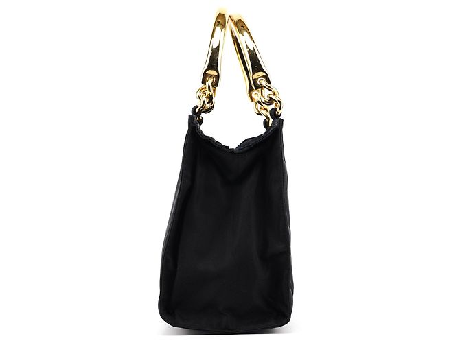 Prada Borsa Tote Tessuto Metallo Navy - vista 2