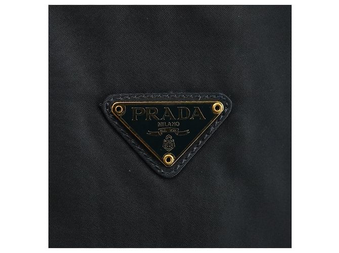 Prada Borsa Tote Tessuto Metallo Navy - vista 6