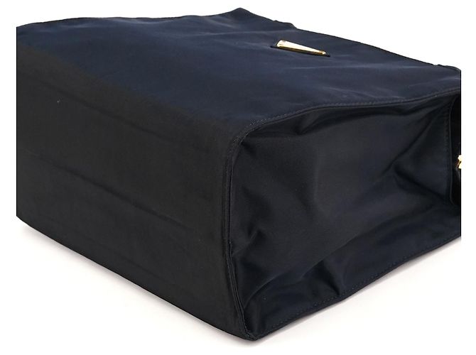 Prada Borsa Tote Tessuto Metallo Navy - vista 9
