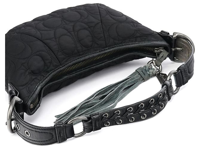 Coach 6791 Borsa a tracolla Soho in nylon trapuntato nero - vista 11
