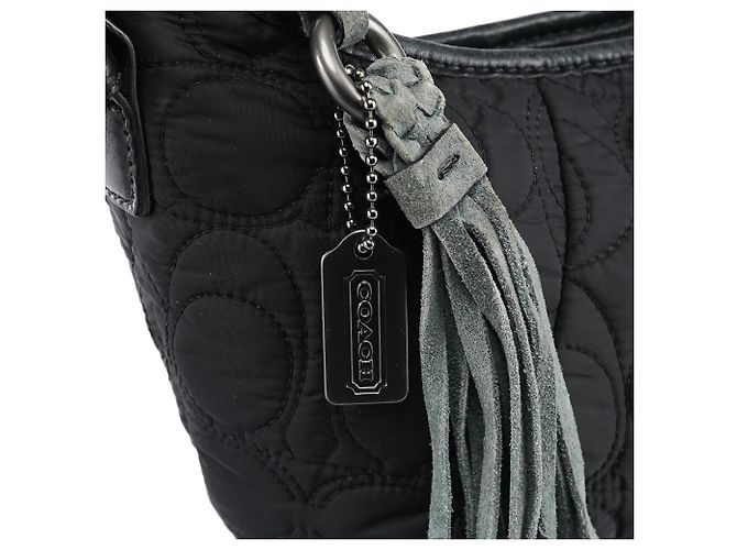 Coach 6791 Borsa a tracolla Soho in nylon trapuntato nero - vista 6