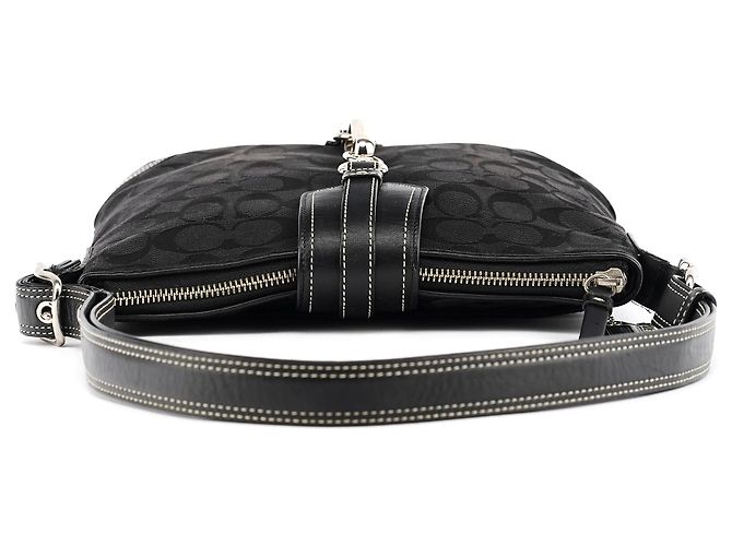 Coach Borsa a tracolla 8K04 Black Signature Hamptons - vista 4