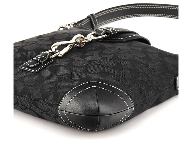 Coach Borsa a tracolla 8K04 Black Signature Hamptons - vista 9