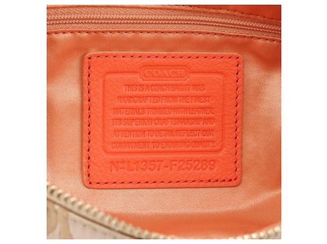 Coach F25289 Borsa 2-Way Signature Soho Beige Coral Pink - vista 13
