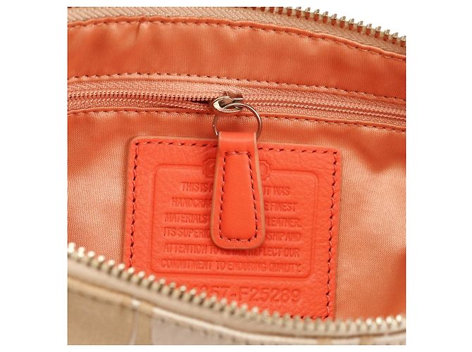 Coach F25289 Borsa 2-Way Signature Soho Beige Coral Pink - vista 14