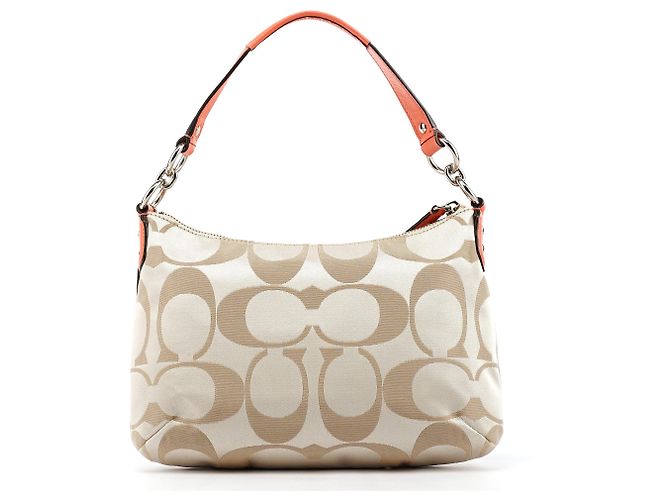 Coach F25289 Borsa 2-Way Signature Soho Beige Coral Pink - vista 3