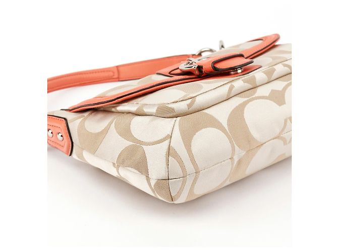Coach F25289 Borsa 2-Way Signature Soho Beige Coral Pink - vista 9