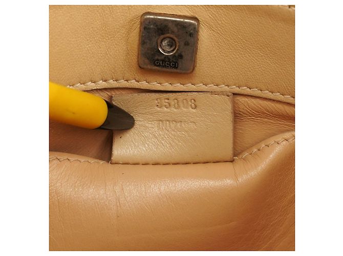 Gucci 35808 Borsa a tracolla in lino beige - vista 12