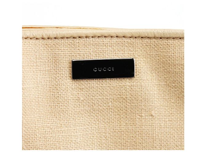 Gucci 35808 Borsa a tracolla in lino beige - vista 5