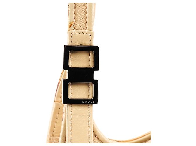 Gucci 35808 Borsa a tracolla in lino beige - vista 6