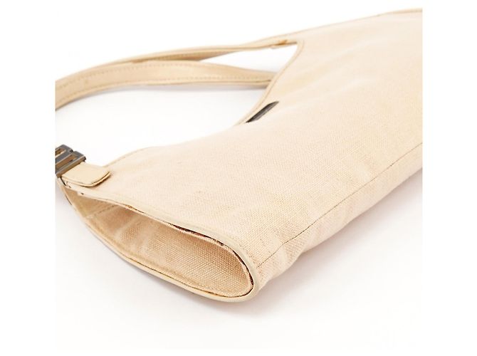 Gucci 35808 Borsa a tracolla in lino beige - vista 7