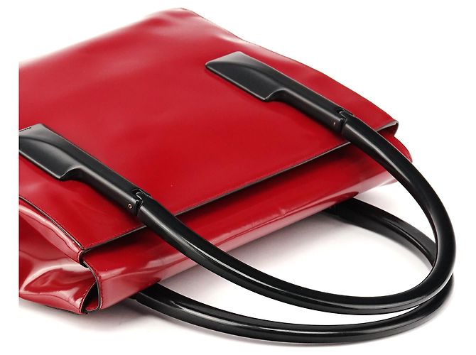 Prada Borsa Sport Top Handle Spazzolato Rossa e Nera 1998 - vista 10