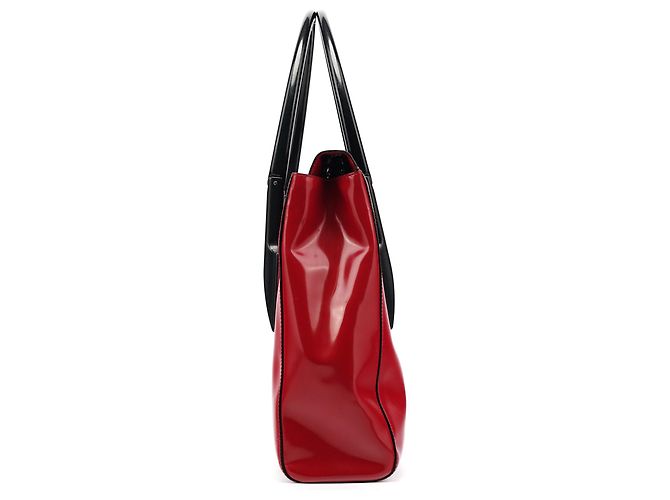 Prada Borsa Sport Top Handle Spazzolato Rossa e Nera 1998 - vista 2