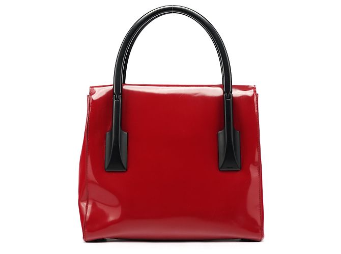 Prada Borsa Sport Top Handle Spazzolato Rossa e Nera 1998 - vista 3