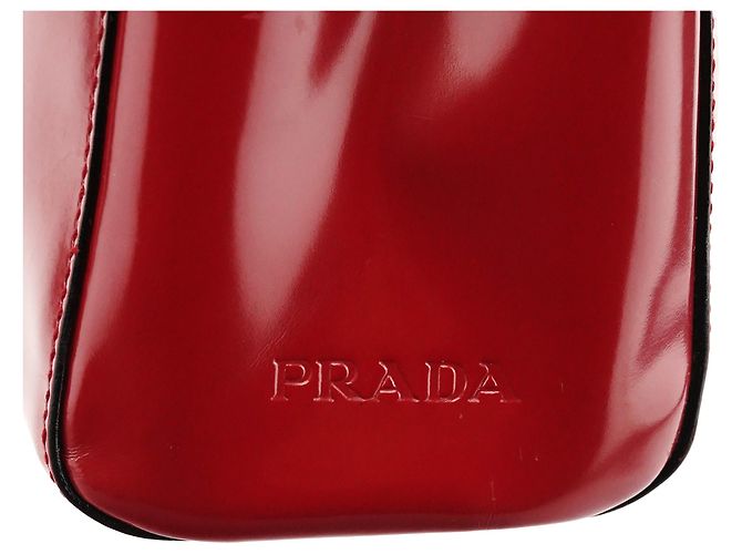 Prada Borsa Sport Top Handle Spazzolato Rossa e Nera 1998 - vista 6