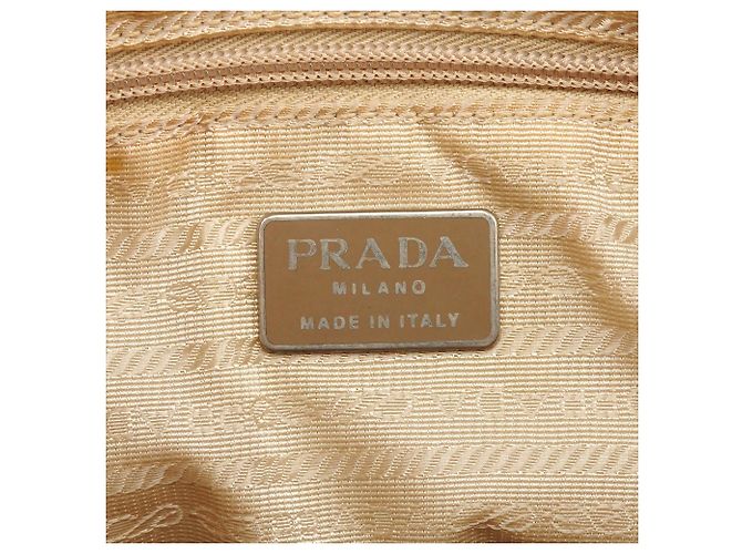 Prada Borsa Tote con catena 1996 Ivory Spazzolato Fume - vista 12