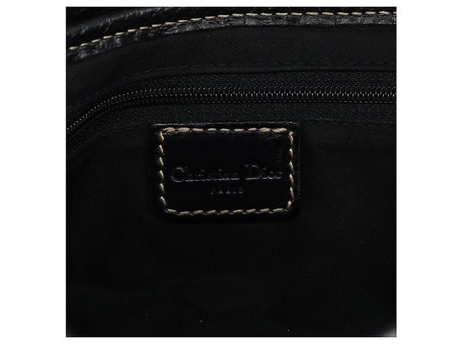 Dior Borsa a tracolla saddle in pelle nera - vista 11