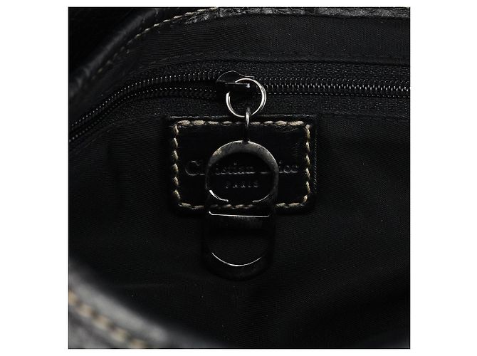 Dior Borsa a tracolla saddle in pelle nera - vista 12