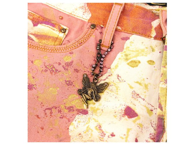 Roberto Cavalli Just Cavalli Vaqueros Bootcut Estampado de Rosas Años 2000 - vista 2