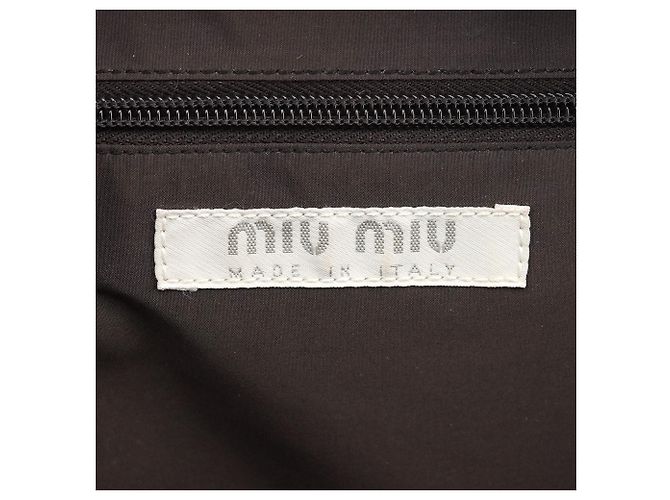 Miu Miu Borsa vanity in pelle rossa e nera - vista 13