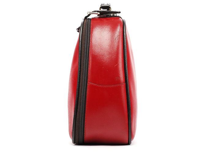 Miu Miu Borsa vanity in pelle rossa e nera - vista 2