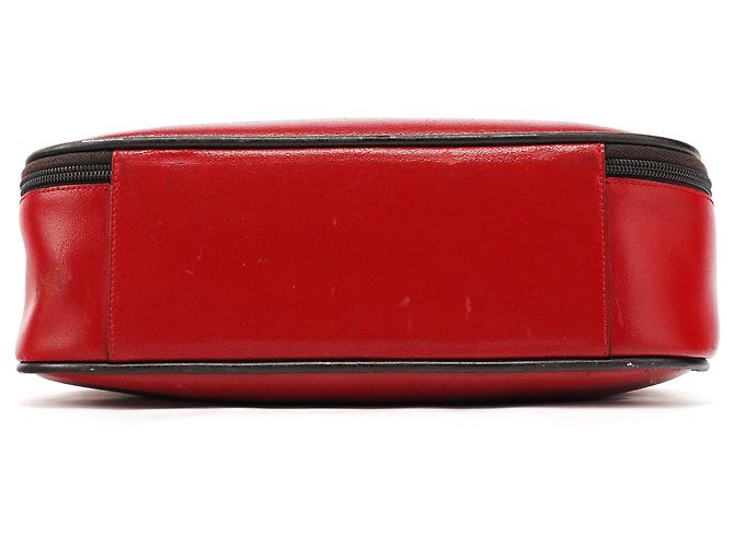 Miu Miu Borsa vanity in pelle rossa e nera - vista 5
